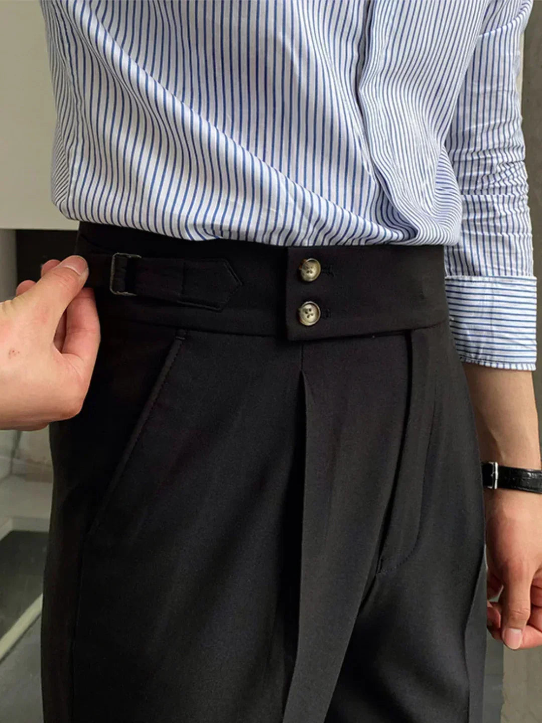 Moritz Vintage Tailored Pants, view 3 - Elena Harper