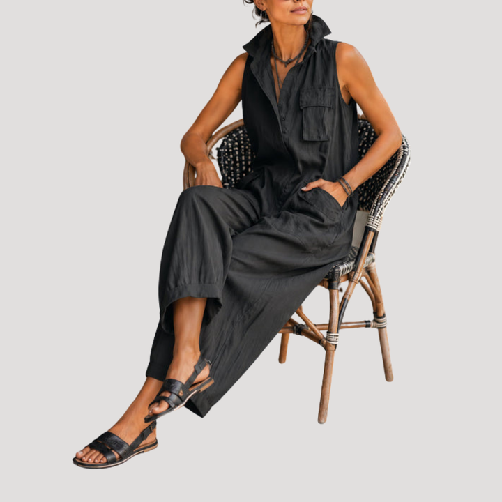 Loose-Fitting Sleeveless Jumpsuit for Women