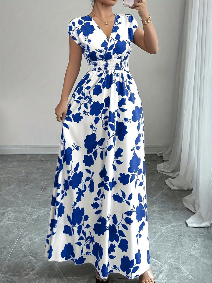 Sariyah | Elegant V-Neck Sleeveless Dress