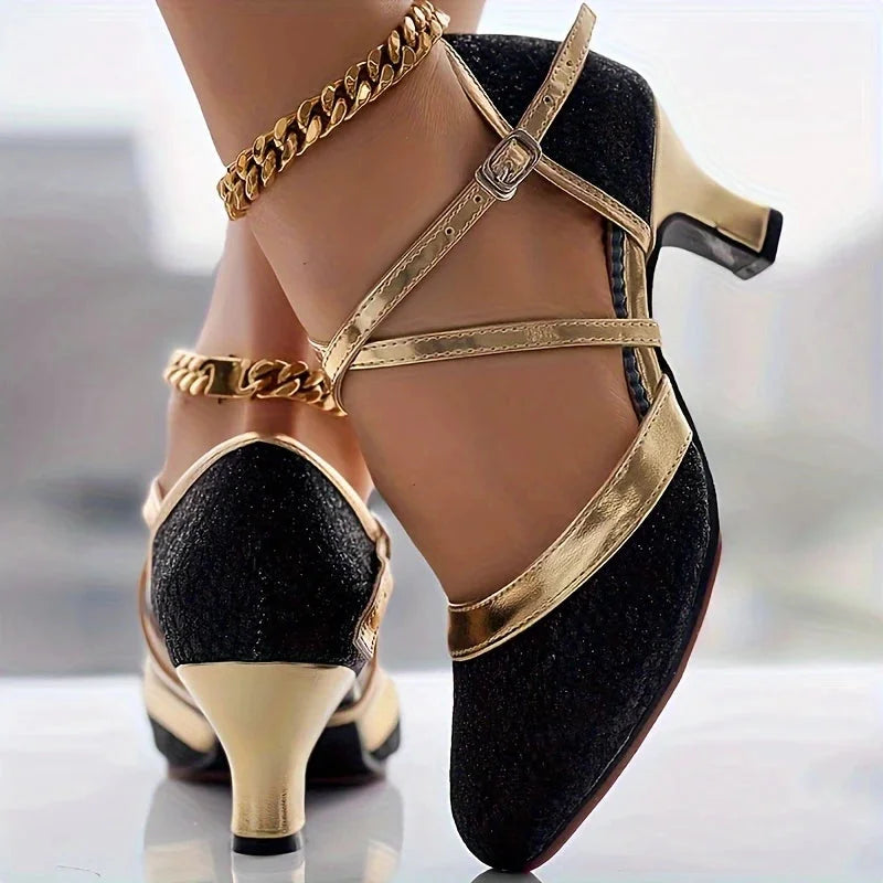 Taleia Elegant Sandal with Chunky Heel - Elena Harper