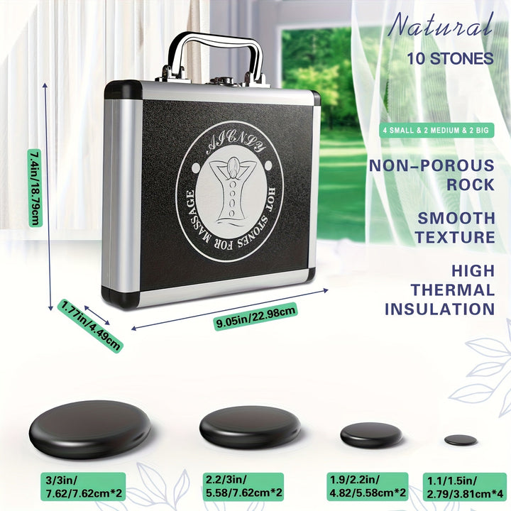 Professional Hot Stone Massage Set with Heater for Deep Relaxation
