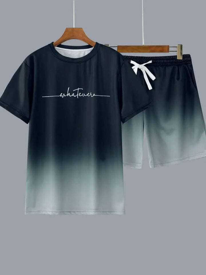 Men's Set Two Tone Modern Lightweight, Soft, Breathable Perfect for Athletic Activities, view 3 - Elena Harper