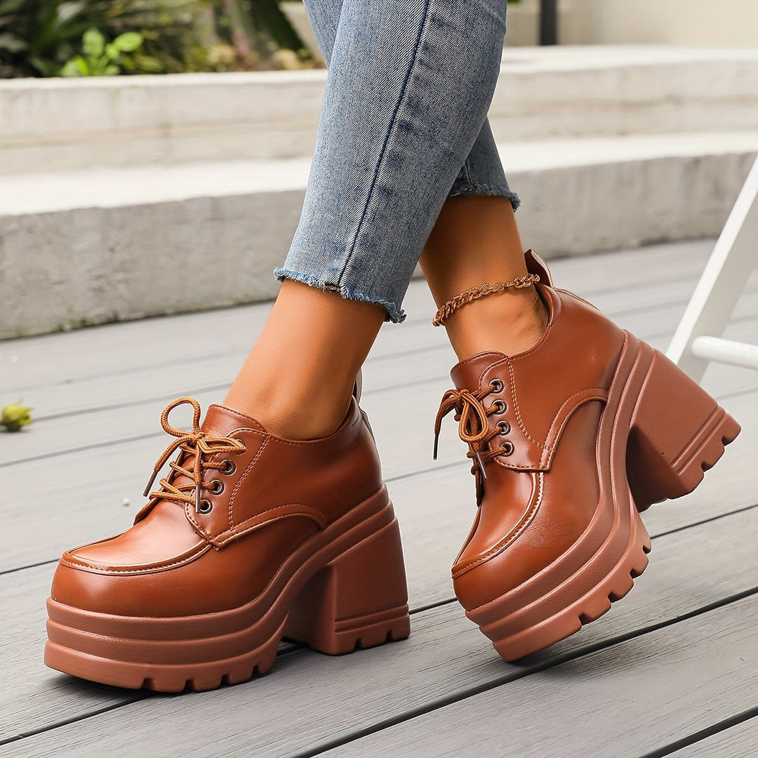 Crescenza Sturdy Lace-Up Boots - Elena Harper
