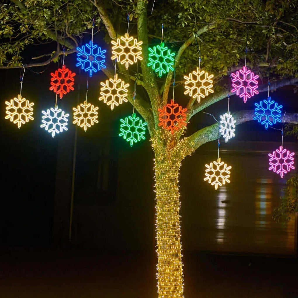 Waterproof LED Snowflake Light for Christmas – 30cm