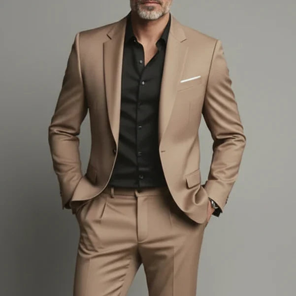 Men's Slim Fit Suit Set - Blazer and Trousers Business-Casual