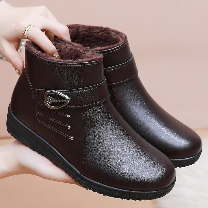 Petruta - Suede Warm Ankle Boots