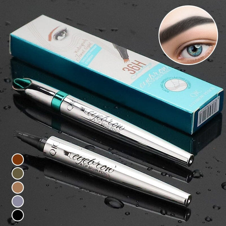 BrowSculpt™ – Waterproof 3D Eyebrow Pencil with Quad Tip for Precise Styling [50% Off]