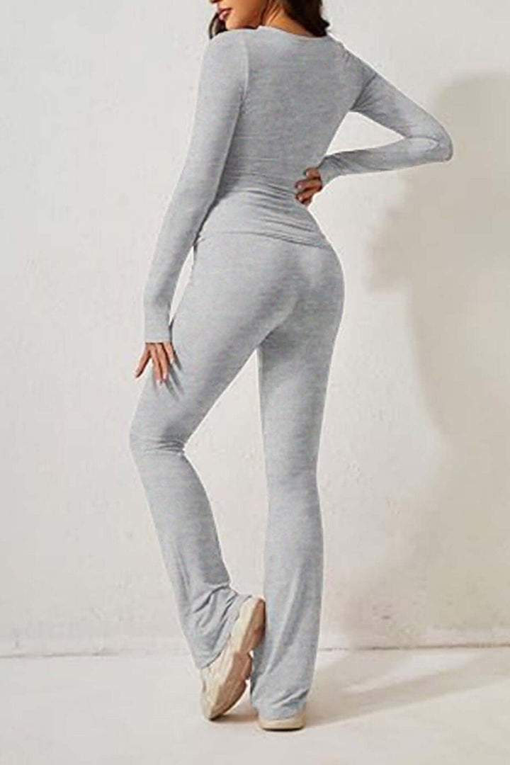 Women's Two-Piece Knit Loungewear Set