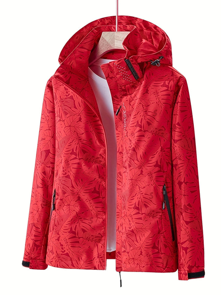 Lightweight waterproof jacket with a tailored fit ideal for autumn