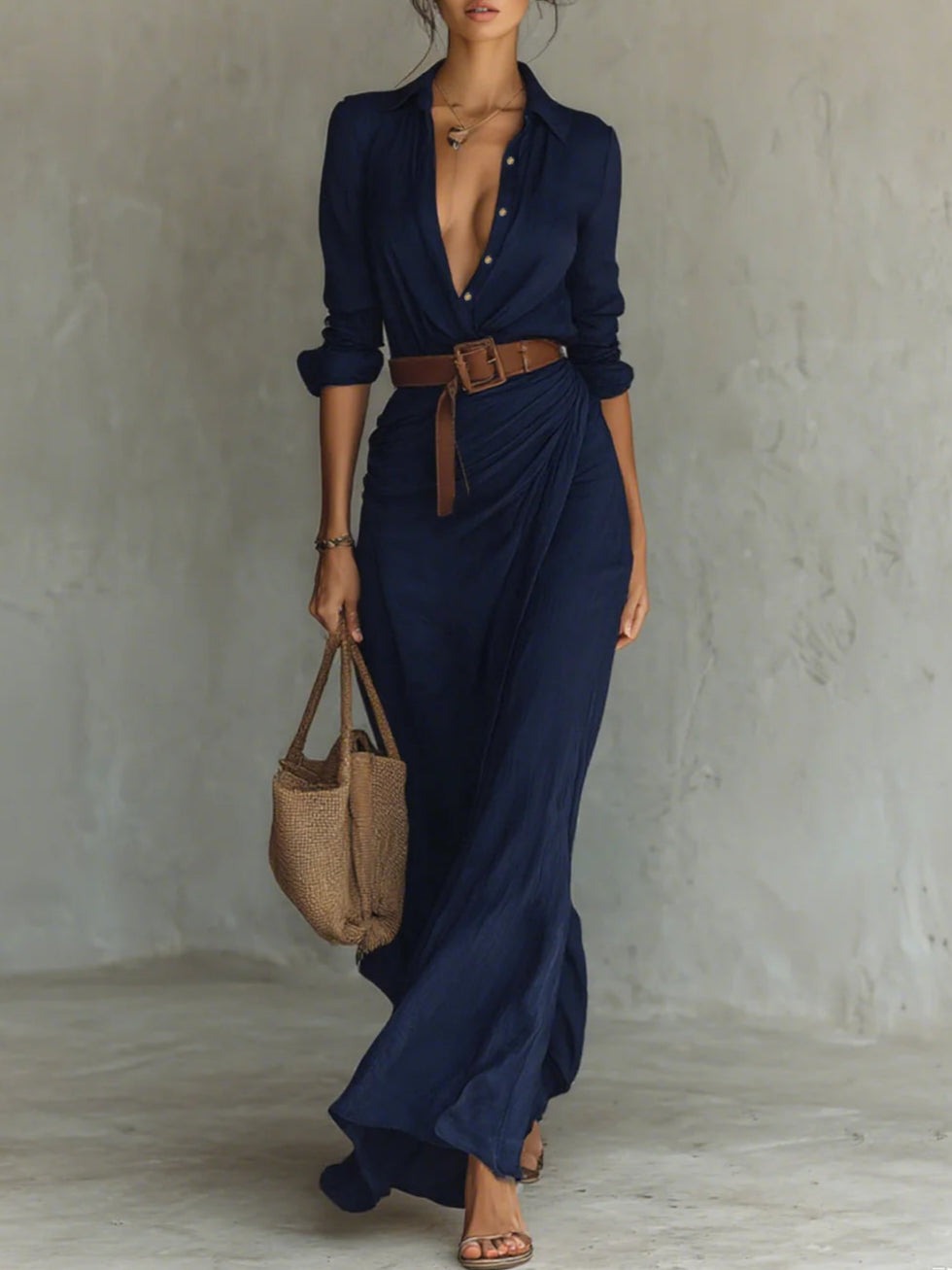 Cassy Resort Chic Shirt Dress - Elena Harper