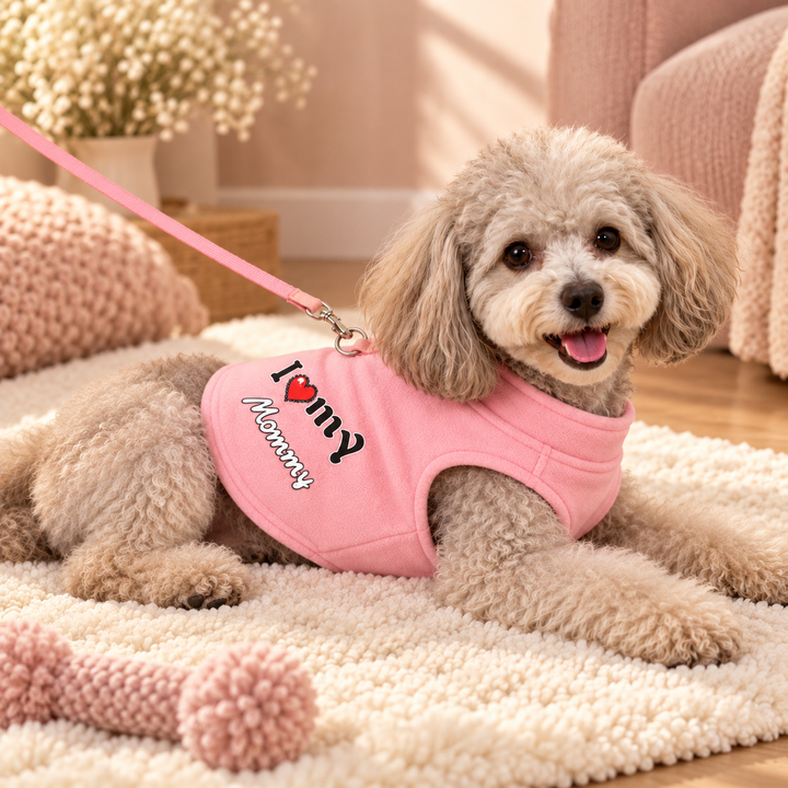 CosyPaw Fleece-Lined Printed Dog Sweater - Elena Harper