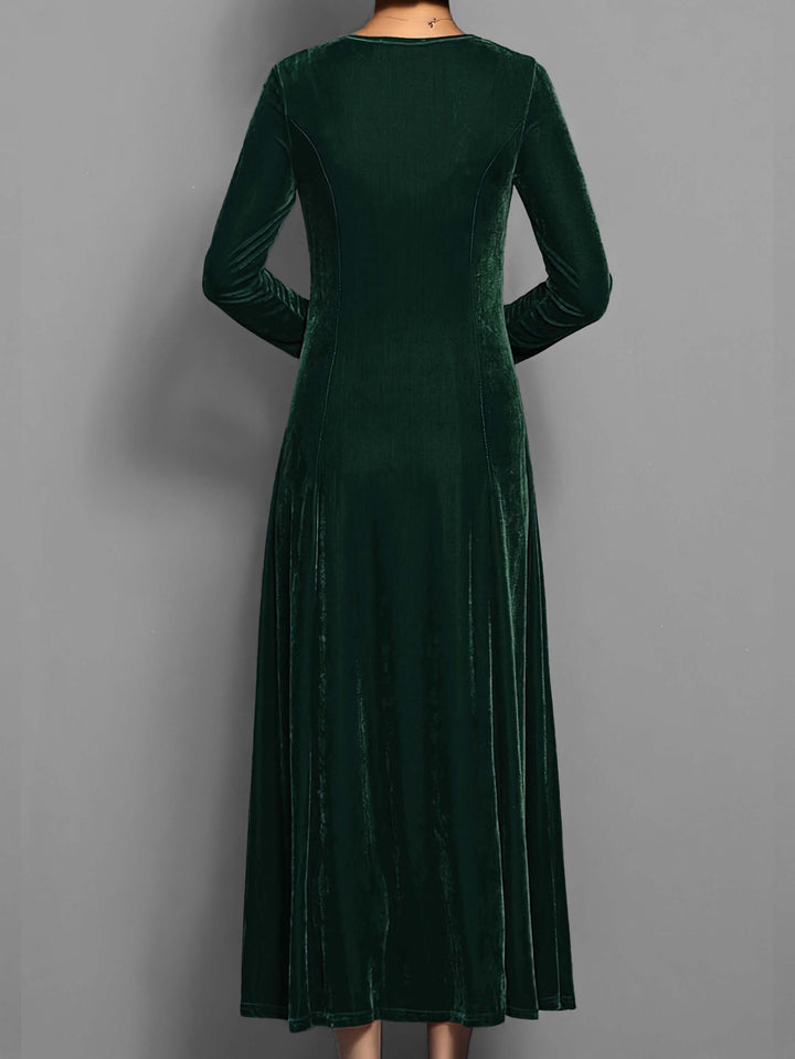 Women's Velvet Midi Dress
