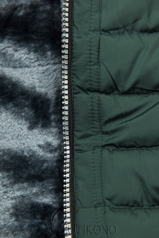 Ingrid Stylish Coat with Fur Trim, view 3 - Elena Harper