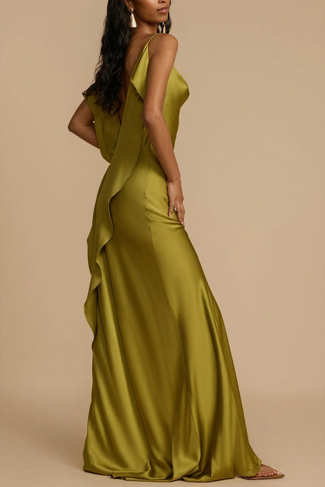 Long Slip Dress with Slit - Elena Harper