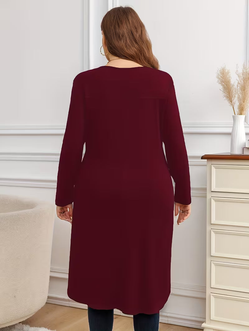 Neasa Elegant Long Sleeve T-Shirt - Elena Harper