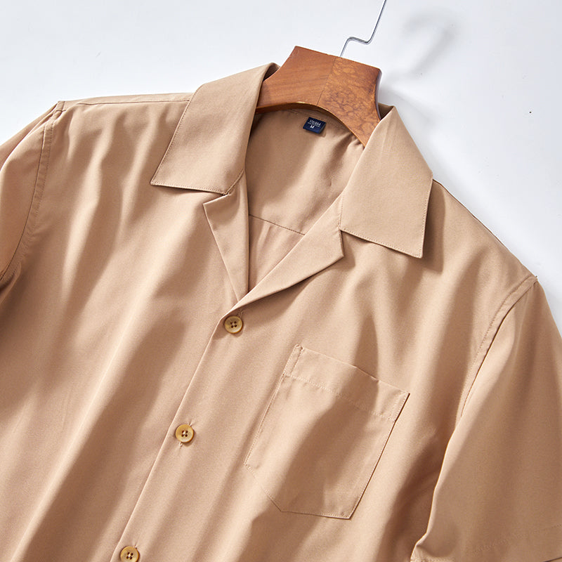 Cuban Collar Shirt for Men - Elena Harper