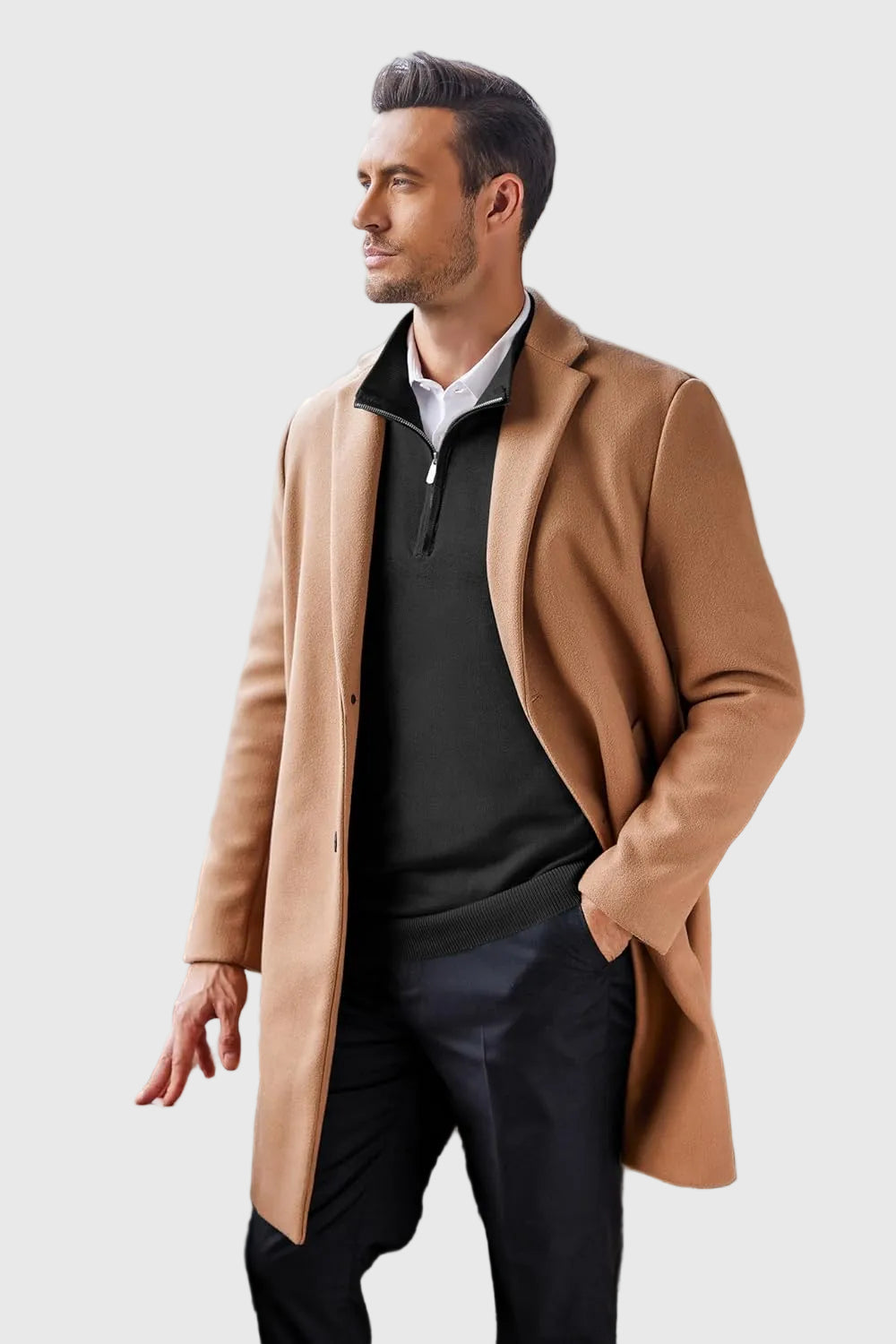 Adrián Zippered Neck Sweater - Elena Harper
