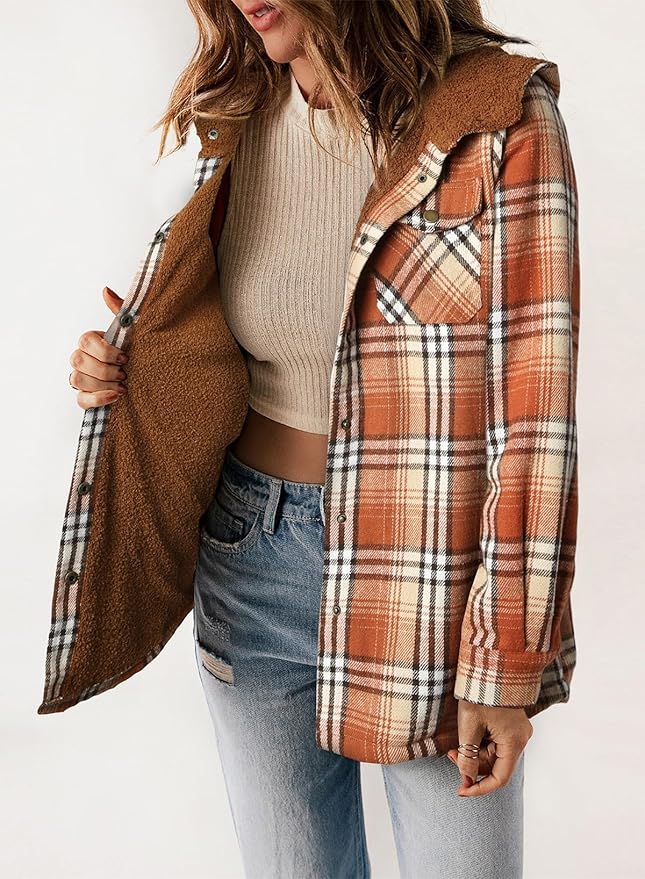 Elvessa | Plaid Flanel Jacket