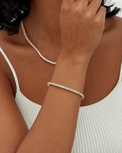 Tennis bracelet Gold - Elena Harper