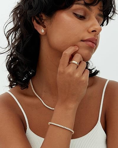 Tennis bracelet Gold - Elena Harper