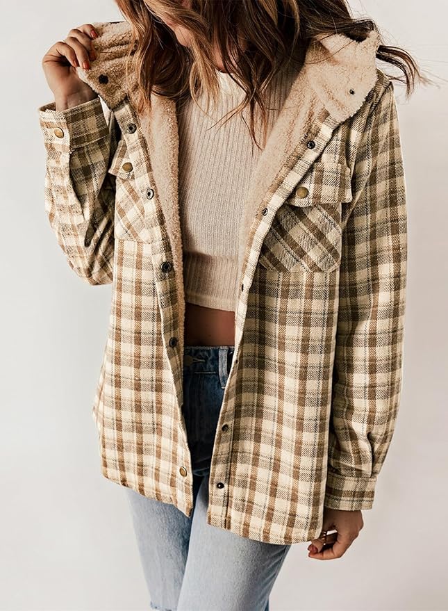 Elvessa | Plaid Flanel Jacket