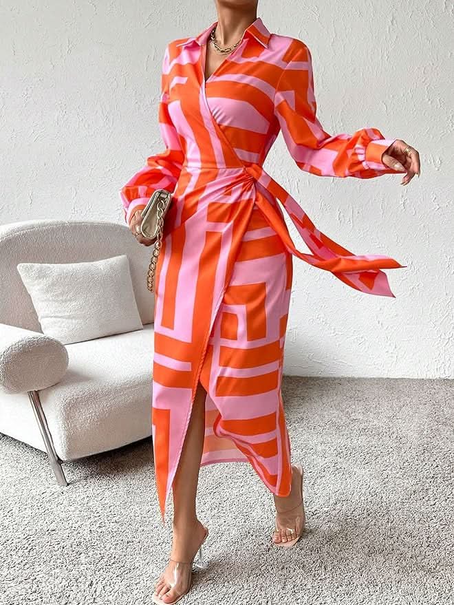 Aurora Vibrant Radiance Flowy Dress - Elena Harper