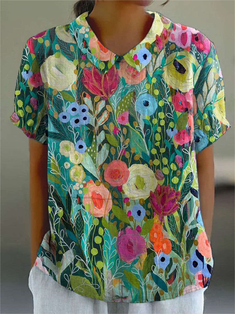 FLOWER BLOUSE FOR WOMEN