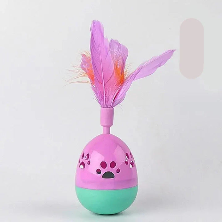 Interactive Cat Feather Ball Toy for Playtime