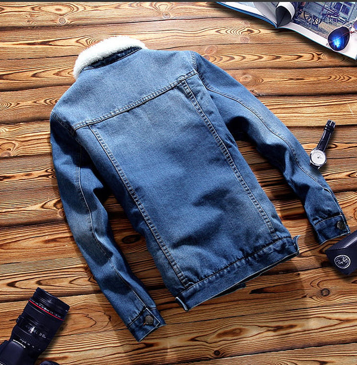 Men's Straight Cut Lined Denim Jacket - Darnel