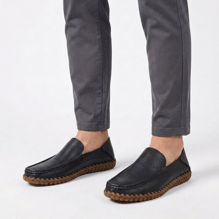 Slip-On Shoes with Stitched Details