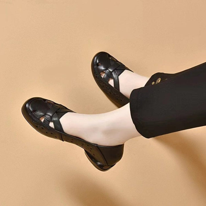Women's Orthopaedic Perforated Slip-On Closed Toe Shoes
