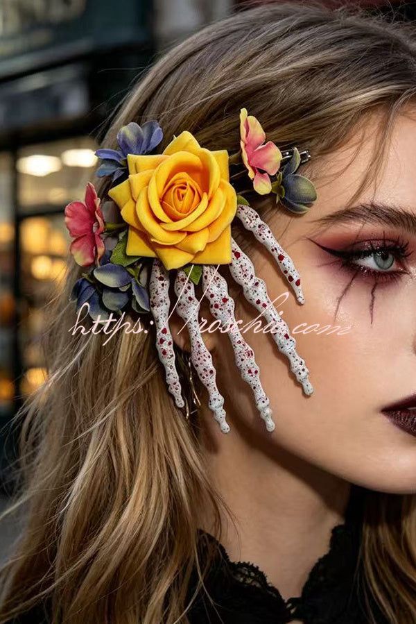 Dark-style Skull Hand Side Hair Clip