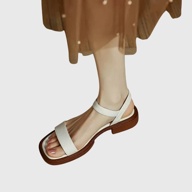 Celestia Orthopedic Leather Sandals - Elena Harper
