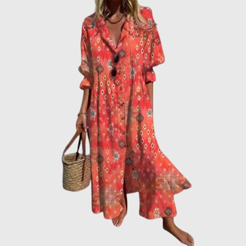 Zariah Elegant Bohemian Dress - Elena Harper