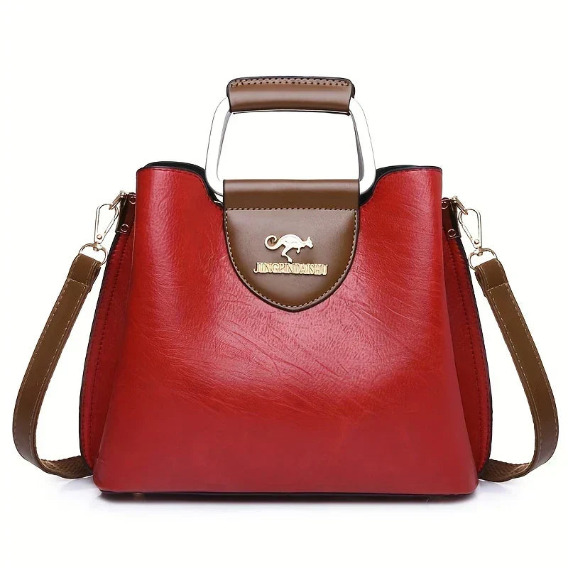 Isabella Elegant Cube-Shaped Leather Bag, view 10 - Elena Harper