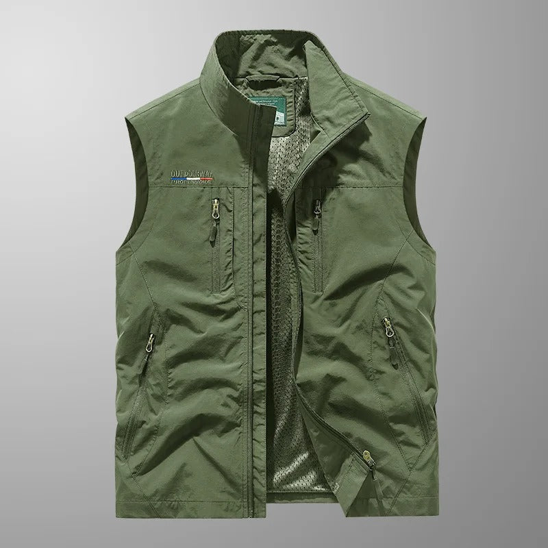 Abram Lightweight Multi-Pocket Cargo Vest - Elena Harper