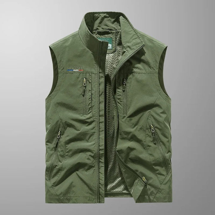 Abram Lightweight Multi-Pocket Cargo Vest - Elena Harper