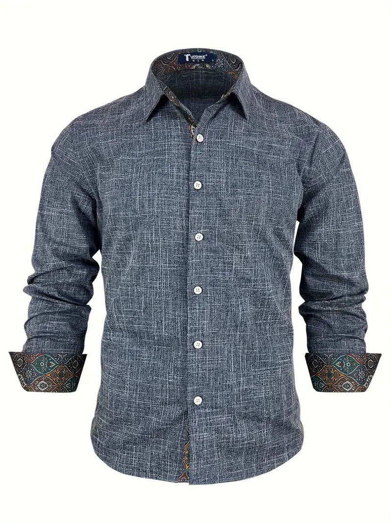 Teodoro - Long-Sleeve Shirt with Buttons