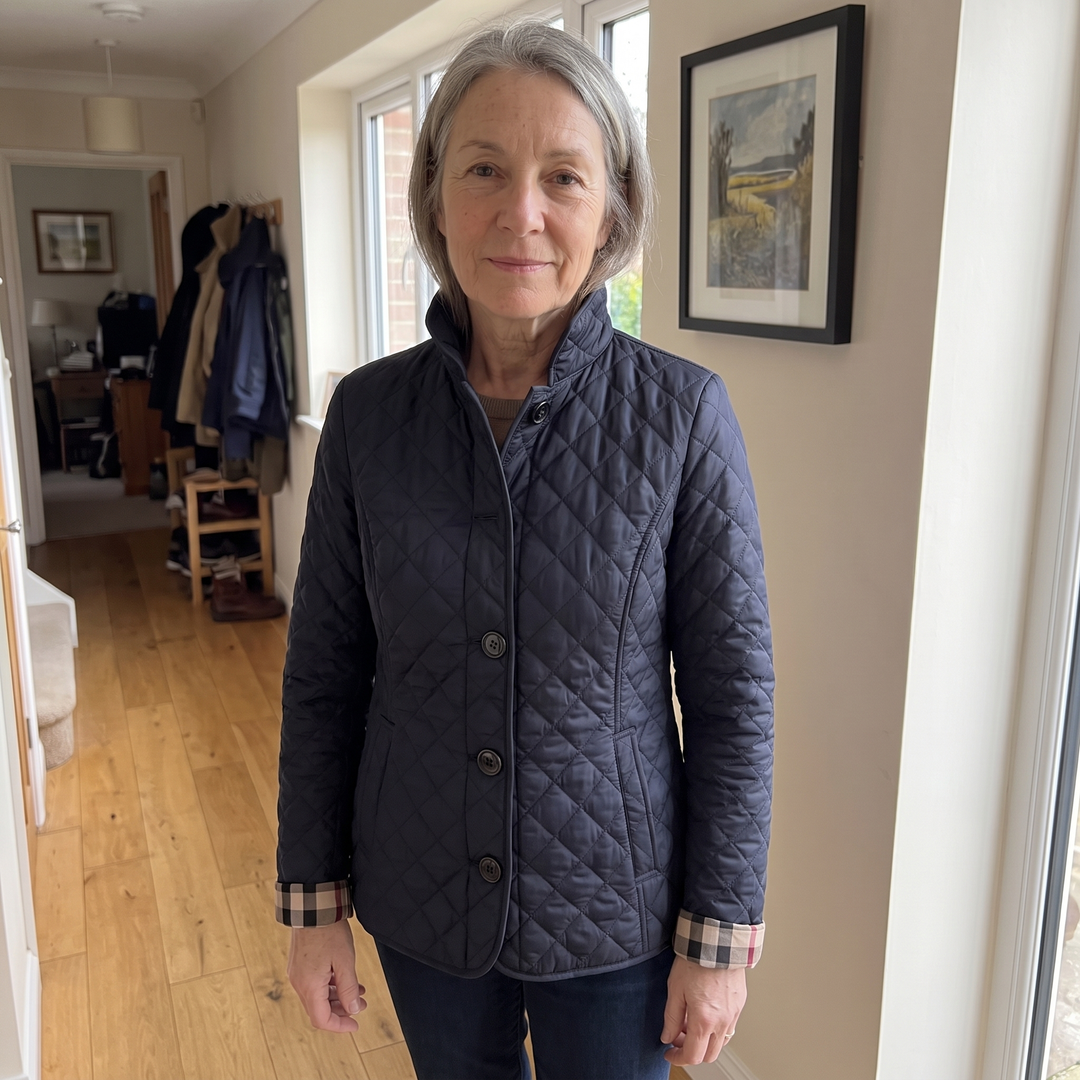 Isabella | Elegant Quilted Jacket with Classic Button Closure