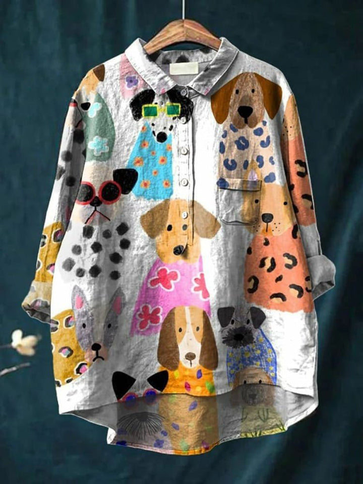 Clarano Brooks Playful Print Blouse - Elena Harper