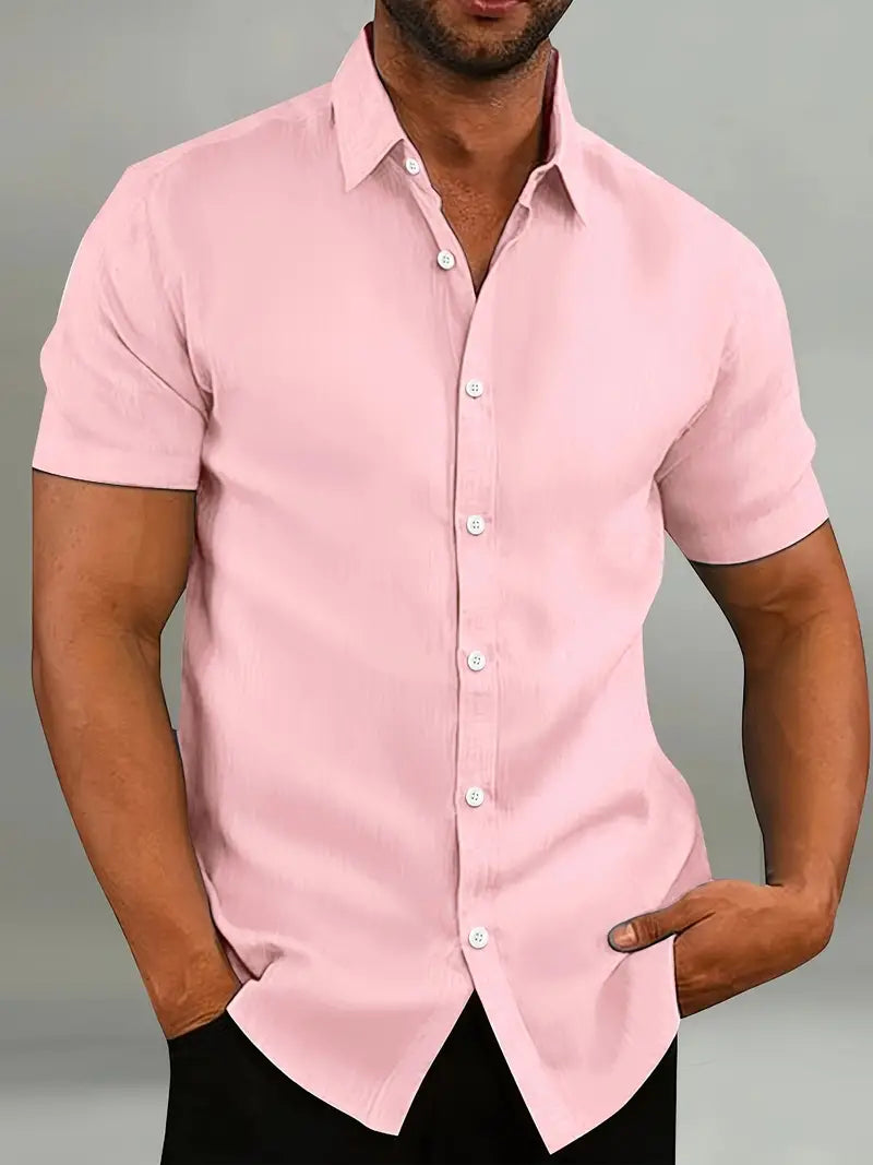 ELENA HARPER™  |  SUMMER BUTTON-DOWN SHIRT FOR MEN