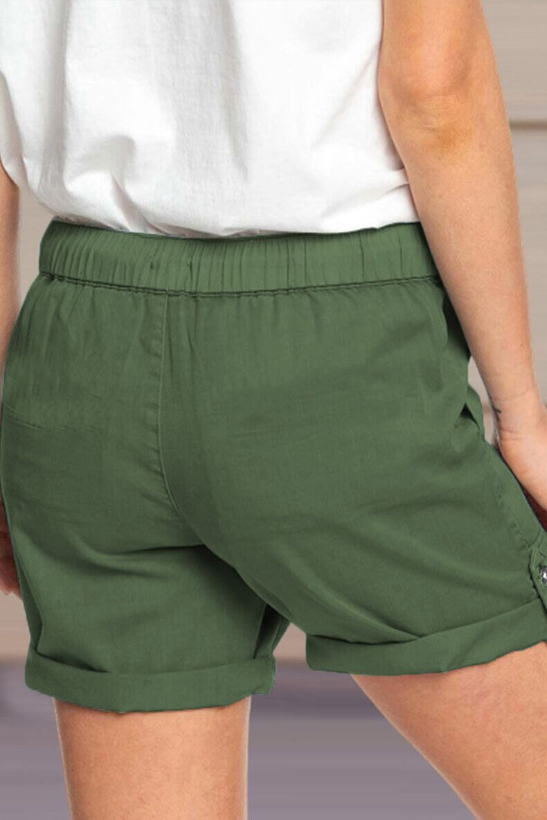 Women's Relaxed Fit Shorts with Drawstring Waist