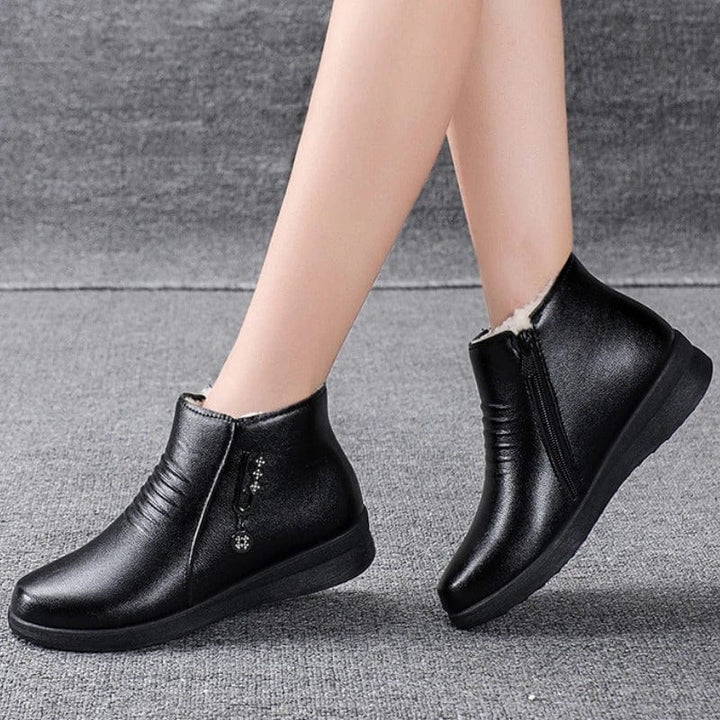 Ashford Versatile Faux Leather Boots - Elena Harper