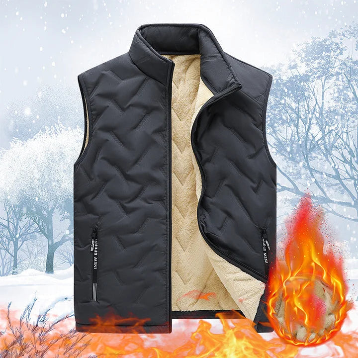 Stevie Quilted Sleeveless Wool Vest - Elena Harper