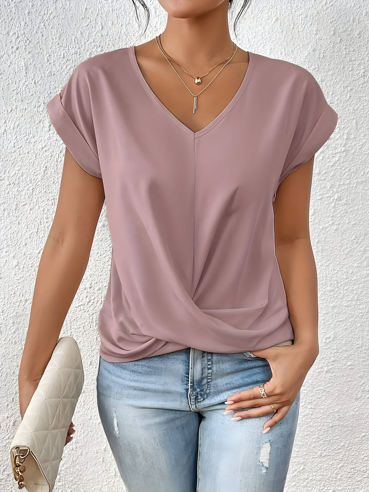 Kathrina | V-Neck Twist Front Top