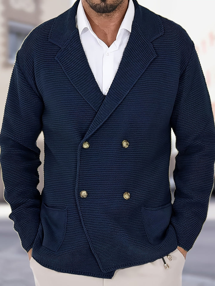 LAURENT MONACO | ELEGANT WOOL CARDIGAN FOR MEN