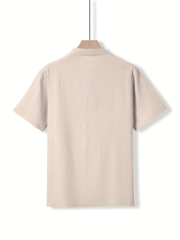 ELENA HARPER™  |  QIPAO COLLAR SHIRT FOR MEN