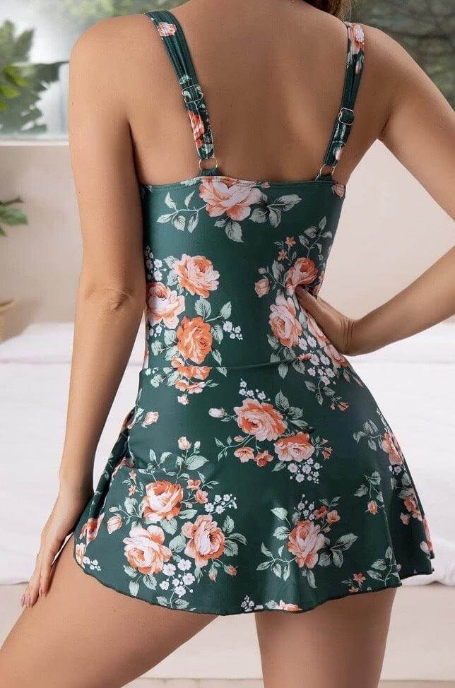 Tummy Control Ruched One-Piece Swimsuit