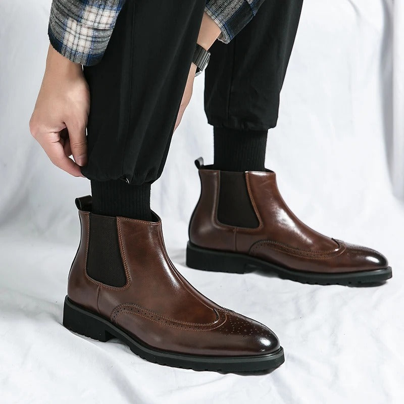 Alden Genuine Leather Chelsea Boots, view 6 - Elena Harper