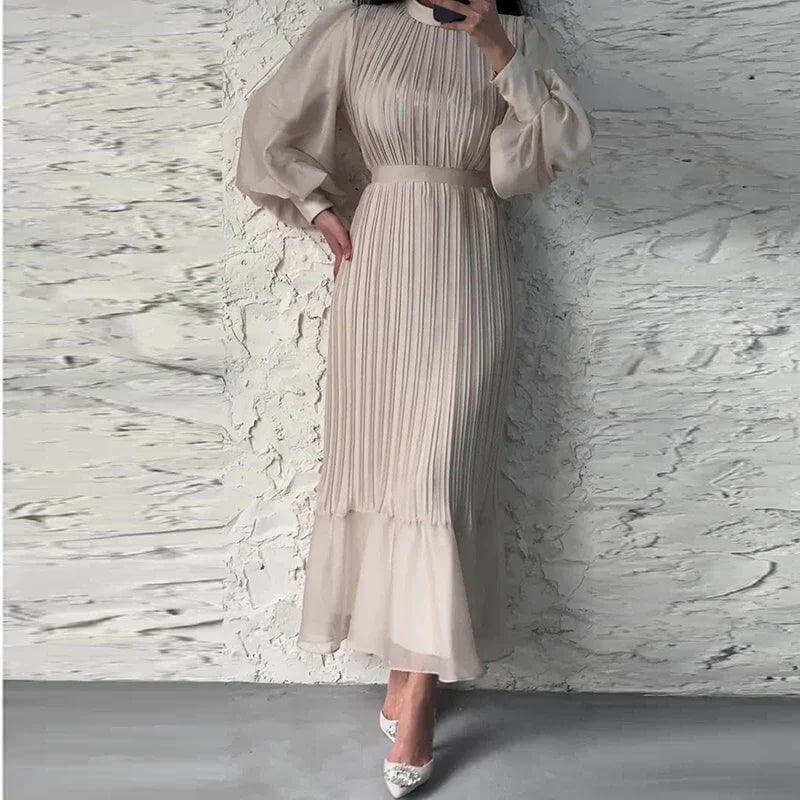 Women's Pleated Midi Dress